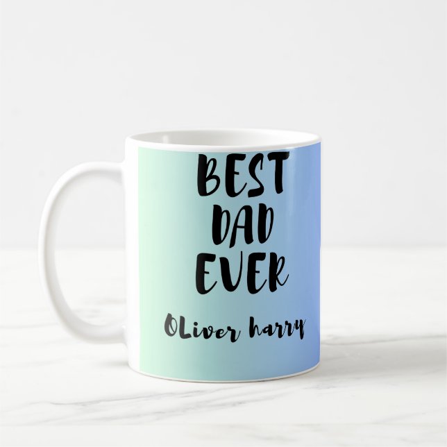 Best Dad Ever Personalized Mug  (Left)