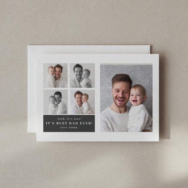 Best Dad Ever Personalized Photo Card | Custom  (Creator Uploaded)