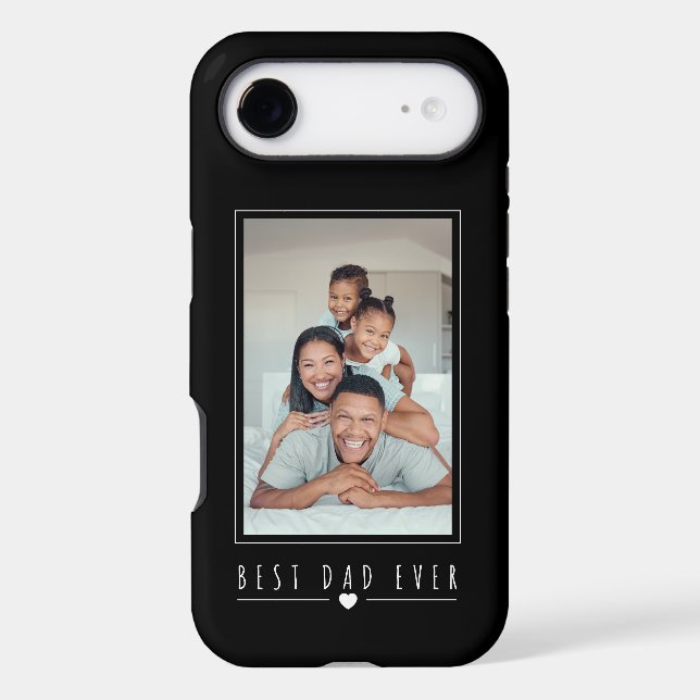 Best Dad Ever | Personalized Photo Case-Mate iPhone Case (Back)