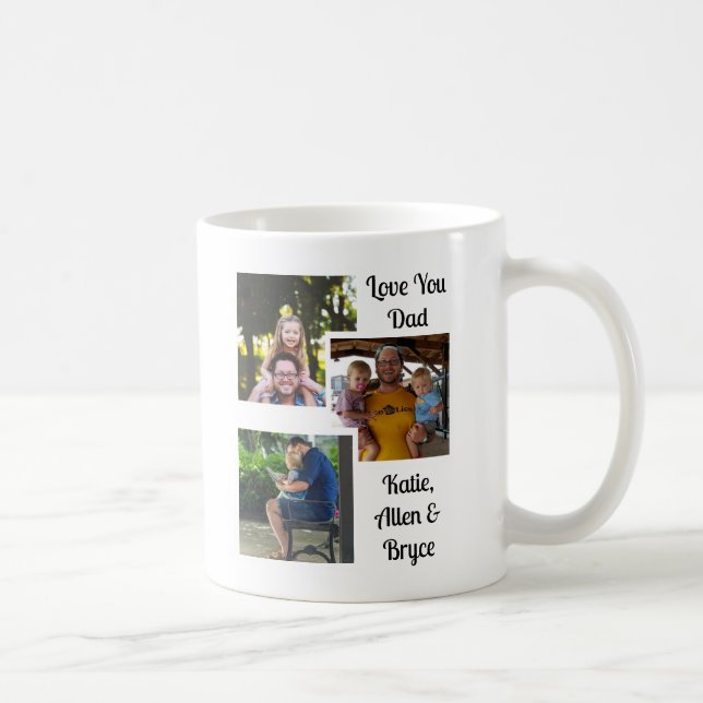 Best Dad Ever | Personalized Photo  Coffee Mug (Right)