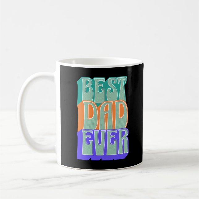 Best Dad Ever | Personalized Photo  Coffee Mug (Left)