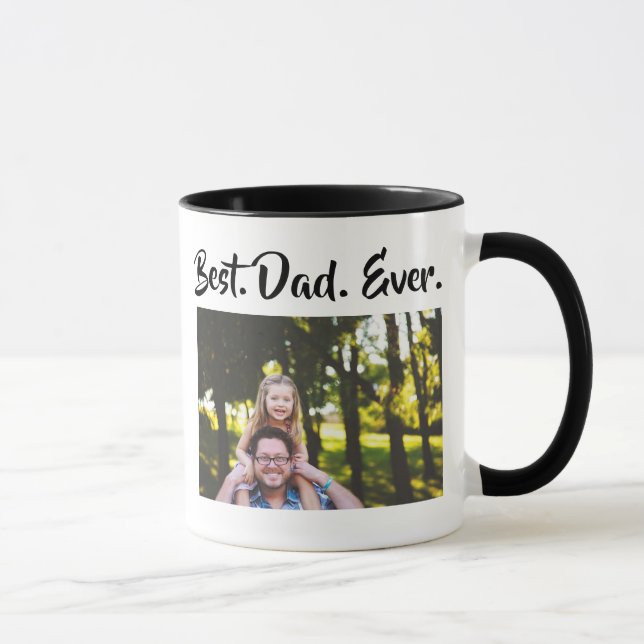 Best Dad Ever Personalized Photo Coffee Mug (Right)