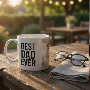 Best Dad Ever Personalized Photo Espresso Cup