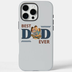 Best Dad Ever Personalized Photo Fathers Day Gift iPhone 16 Pro Max Case