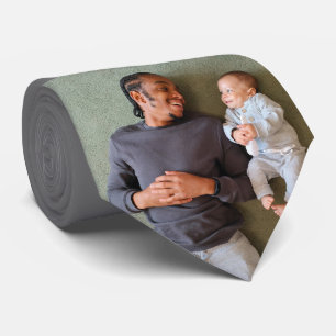 Best Dad Ever Personalized Photo Father's Day Neck Tie