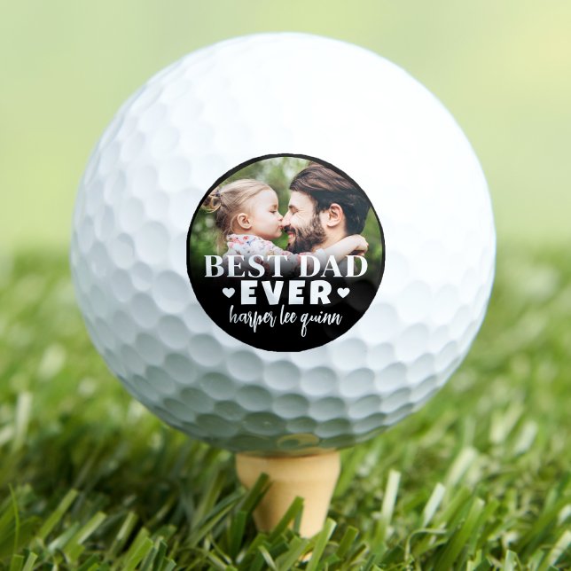 Best Dad Ever Personalized Photo Golf Balls (Best Dad Ever Personalized Photo Golf Balls)