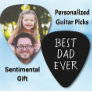 Best Dad Ever Personalized Photo Guitar Pick