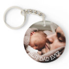 Best Dad Ever Personalized Photo Key Chain