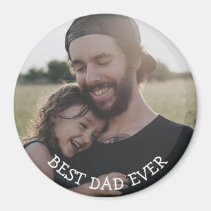 Best Dad Ever Personalized Photo Magnet
