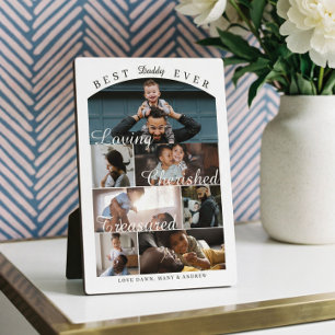 Best Dad Ever Personalized Photo Memory Collage Plaque