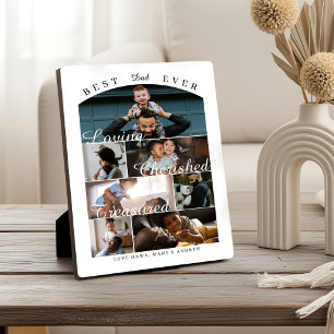 Best Dad Ever Personalized Photo Memory Collage Plaque