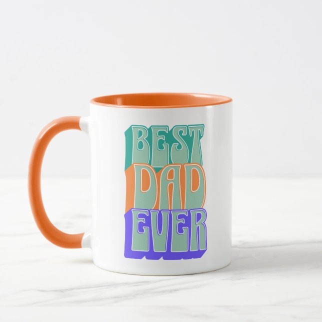 Best Dad Ever | Personalized Photo  Mug (Left)