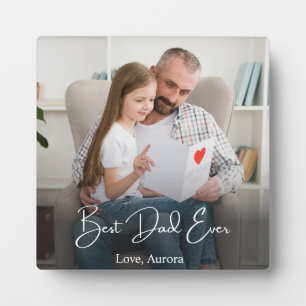 Best Dad Ever Personalized Photo Plaque