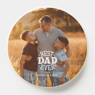 "Best Dad Ever" Personalized Photo PopSocket