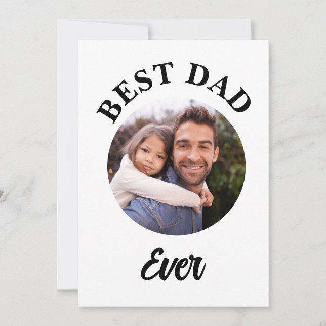 Best Dad Ever Personalized Photo Template (Front)