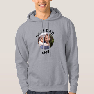 Best Dad Ever Personalized Photo Template Hoodie