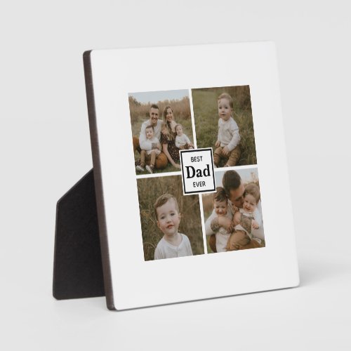 Best dad ever personalized photo template plaque