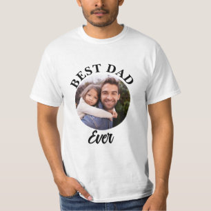 Best Dad Ever Personalized Photo Template T-Shirt