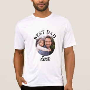 Best Dad Ever Personalized Photo Template T-Shirt