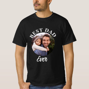 Best Dad Ever Personalized Photo Template T-Shirt