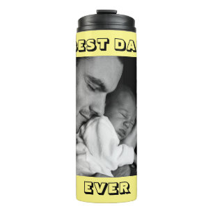 Best Dad Ever Personalized Photo Thermal Tumbler