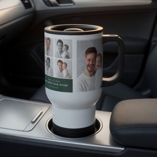 Best Dad Ever Personalized Photo  Travel Mug (Creator Uploaded)