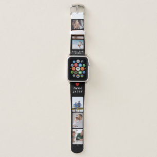Best Dad Ever Personalized Text Names 6 Photos Apple Watch Band