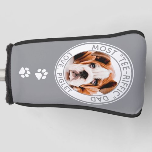 Best Dad Ever Pet Dog Photo Personalized Golf Head Cover