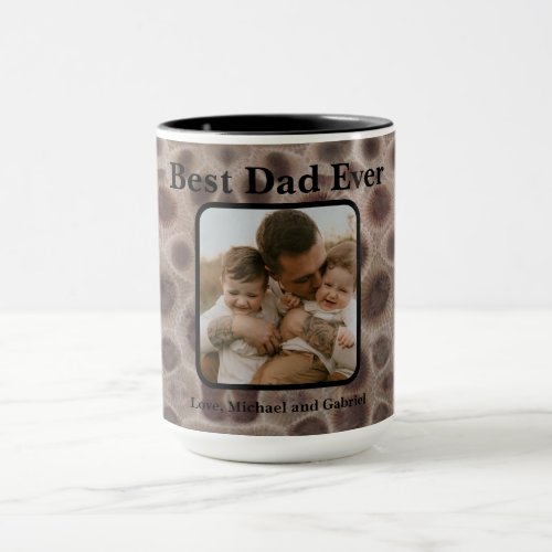 Best Dad Ever Petoskey Stone Michigan Great Lakes Mug