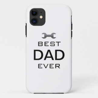 Best Dad Ever Phone Case with Wrench Icon