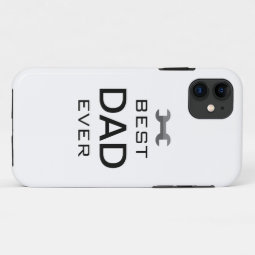 Best Dad Ever Phone Case with Wrench Icon | Zazzle