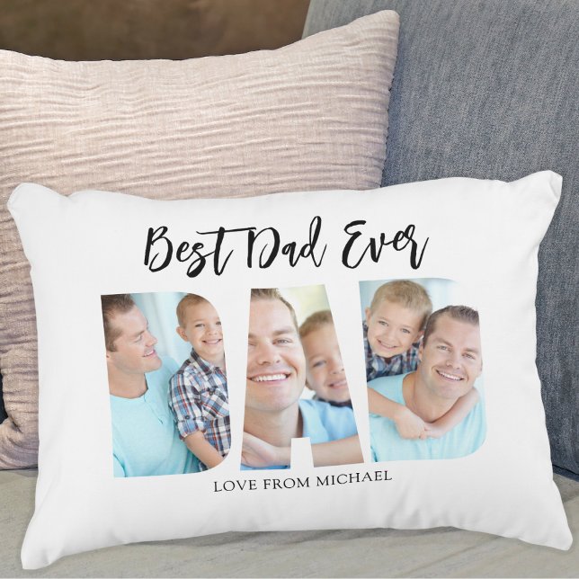 Best Dad Ever Photo Accent Pillow (Creator Uploaded)
