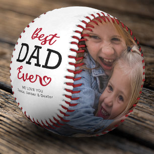 Best Dad Ever Photo Baseball