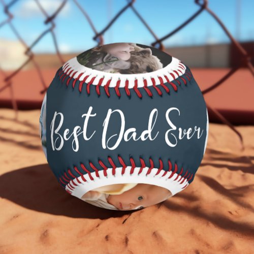 Best Dad Ever Photo Collage Baseball