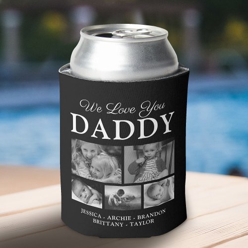 Best Dad Ever Photo Collage Can Cooler