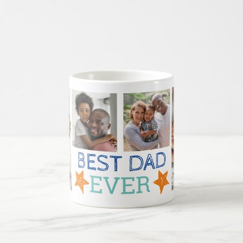 Best Dad Ever Photo Collage Coffee Mug