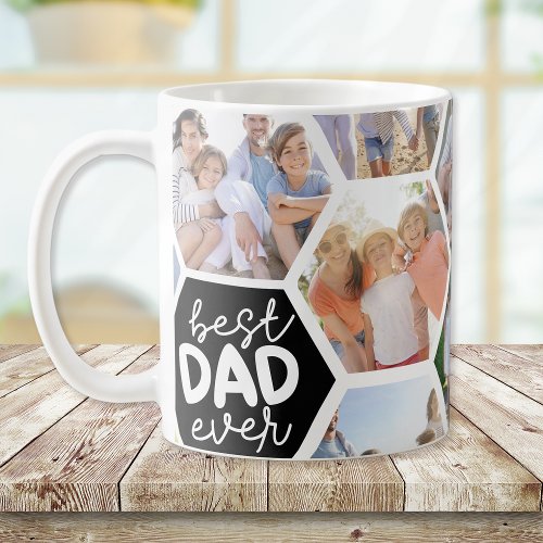 Best Dad Ever Photo Collage Coffee Mug