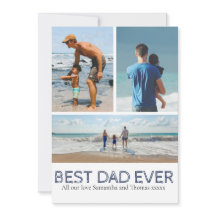 Best Dad Ever photo collage Cool text