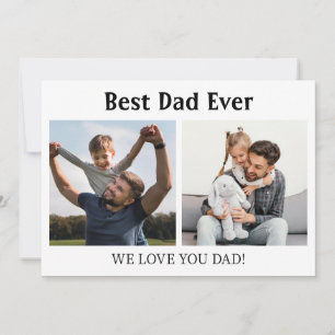 Best Dad Ever Photo Collage Father's day Gift Invitation