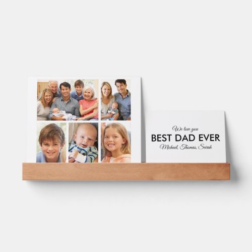 Best Dad Ever Photo Collage Fathers Day Picture Ledge