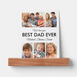 Best Dad Ever Photo Collage Fathers Day Picture Ledge