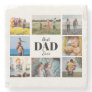 Best Dad Ever Photo Collage Father's Stone Coaster