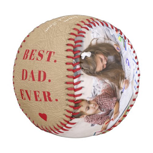 Best dad ever photo collage Happy Fathers Day Baseball