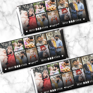 Best Dad Ever Photo Collage Hershey Bar Favors