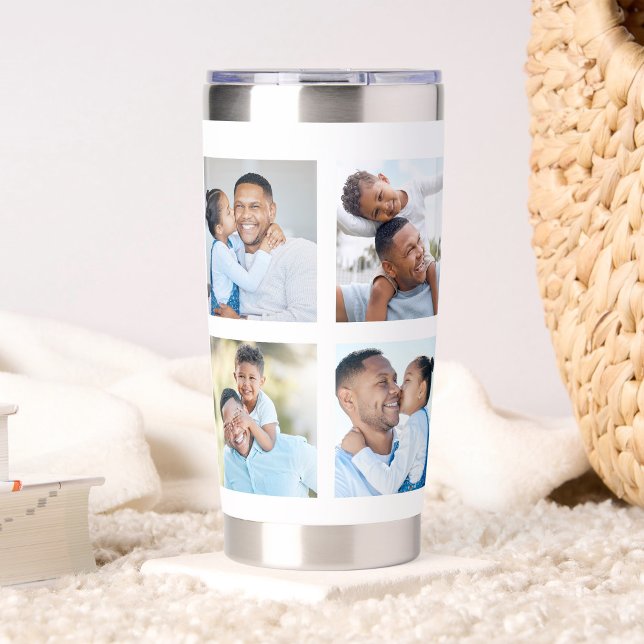 Best Dad Ever Photo Collage Insulated Tumbler (Creator Uploaded)