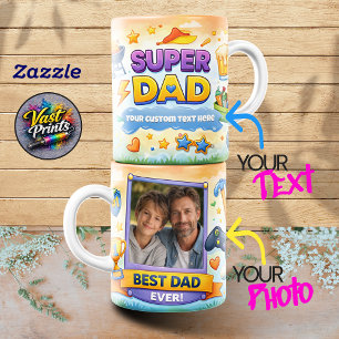 Best Dad Ever Photo Collage Mugs