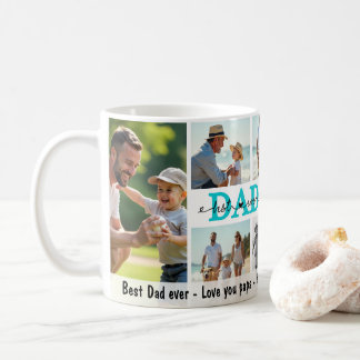 Best Dad Ever Photo Collage, Personalized, Family Coffee Mug
