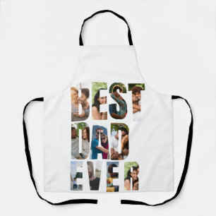 Best Dad Ever   Photo Collage Placeholder Template Apron