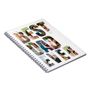 Best Dad Ever   Photo Collage Placeholder Template Notebook