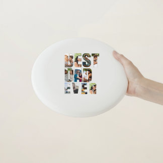Best Dad Ever | Photo Collage Placeholder Template Wham-O Frisbee